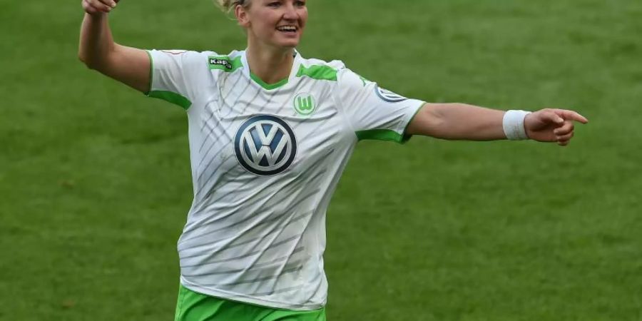 Alexandra Popp traf doppelt gegen den SC Sand. Foto: Carmen Jaspersen