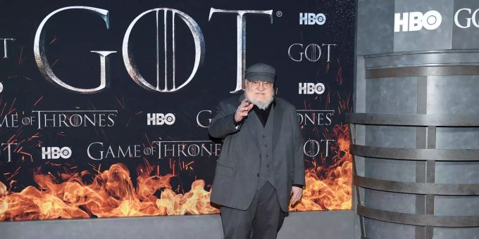 George R. R. Martin attends HBO's "Game of Thrones" final season premiere at Radio City Music Hall on Wednesday, April 3, 2019, in New York. (Photo by Evan Agostini/Invision/AP) George R. R. Martin