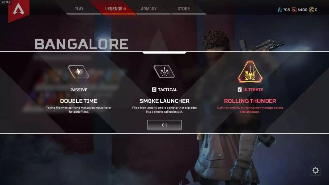 Mit passiven, aktiven und ultimativen Fähigkeiten erinnert Apex Legends stark an Overwatch und League of Legends. Die Fähigkeiten von Bungalore.