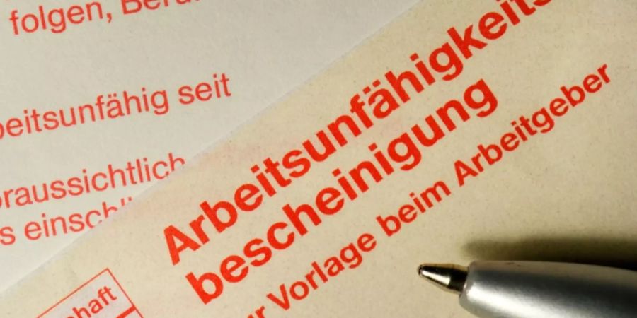 Arbeitsunfähigkeitsbescheinigung