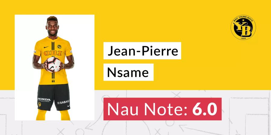 Die Nau-Note von Jean-Pierre Nsame.