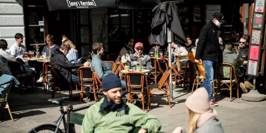 Café-Besucher in Kopenhagen