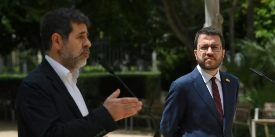 Pere Aragonès (r.) wird neuer Regionalpräsident Kataloniens