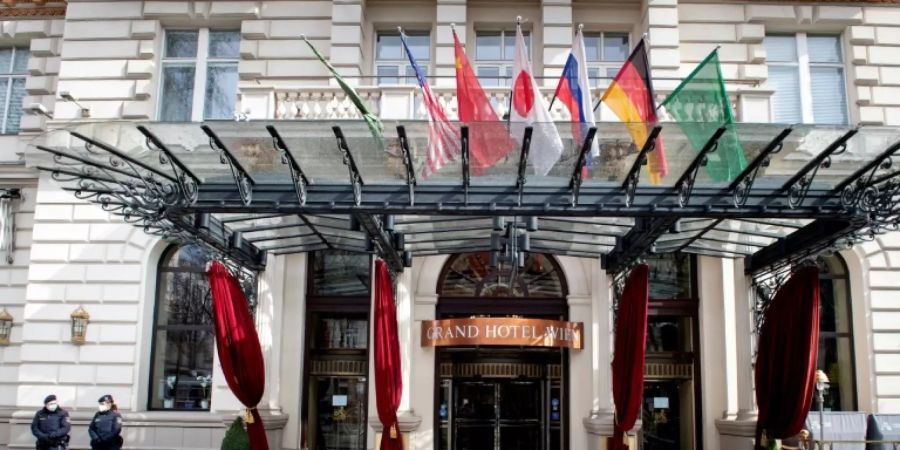 Das Hotel in Wien, wo die Gespräche stattfinden
