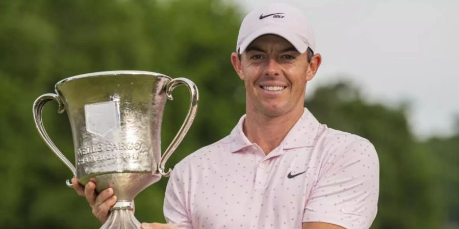 Siegte in Charlotte: Rory McIlroy. Foto: Jacob Kupferman/ AP/dpa