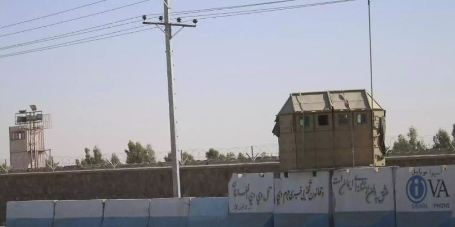 Die US-Militärbasis in der Provinz Kandahar, südlich von Kabul. Das US-Militär hat mit der Verschiffung von Ausrüstung und der Auflösung von Verträgen mit lokalen Dienstleistern begonnen. Foto: Abdul Khaliq/AP/dpa