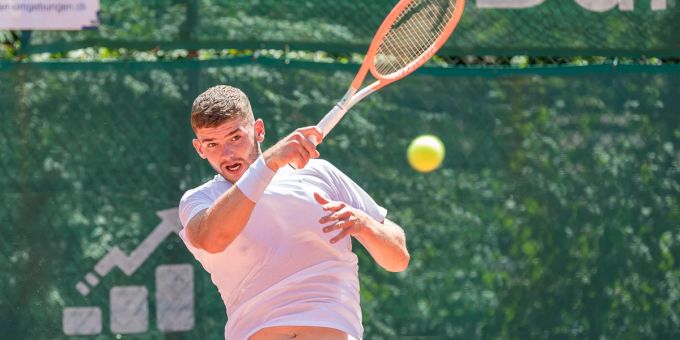 Der Aargauer Jérôme Kym hat auf seiner Profitour sein zweites Endspiel erreicht Aargauischer Tennisverband: Jérôme Kym