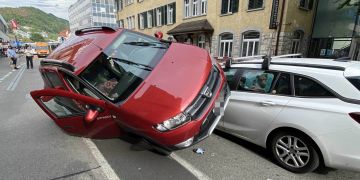 Frontalkollision in Baden