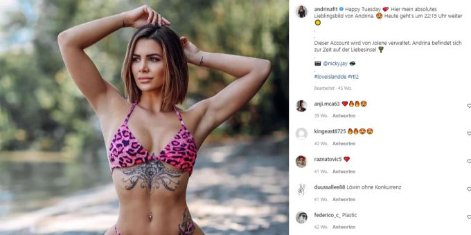 Andrina Santoro ist bekanntlich eine grosse Sport-Fanatikerin. Andrina Die Bachelorette