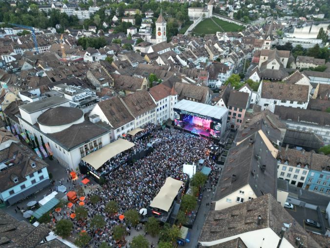 Stars in Town aus der Vogelperspektive