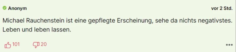 «Leben und leben lassen», schreibt dieser Nau-Leser.