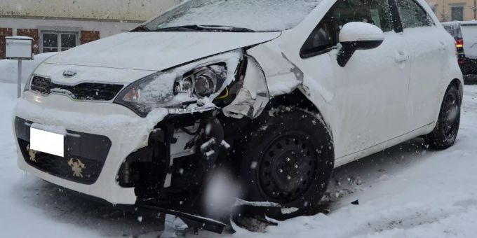 Verkehrsunfall in Schachen b. Reute.