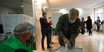 Wahllokal Tiflis Georgien