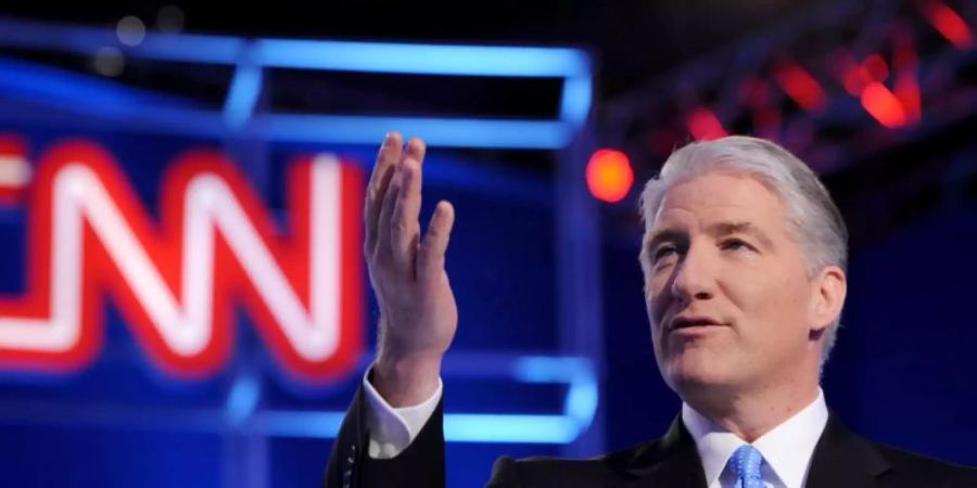 John King von CNN ist für viele Zuschauer der Wahlerklärer. Foto: Erik S. Lesser/EPA/dpa
