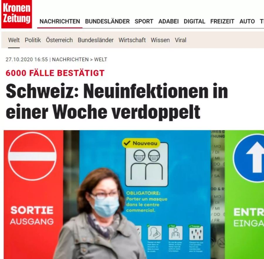 Kronen Zeitung Coronavirus