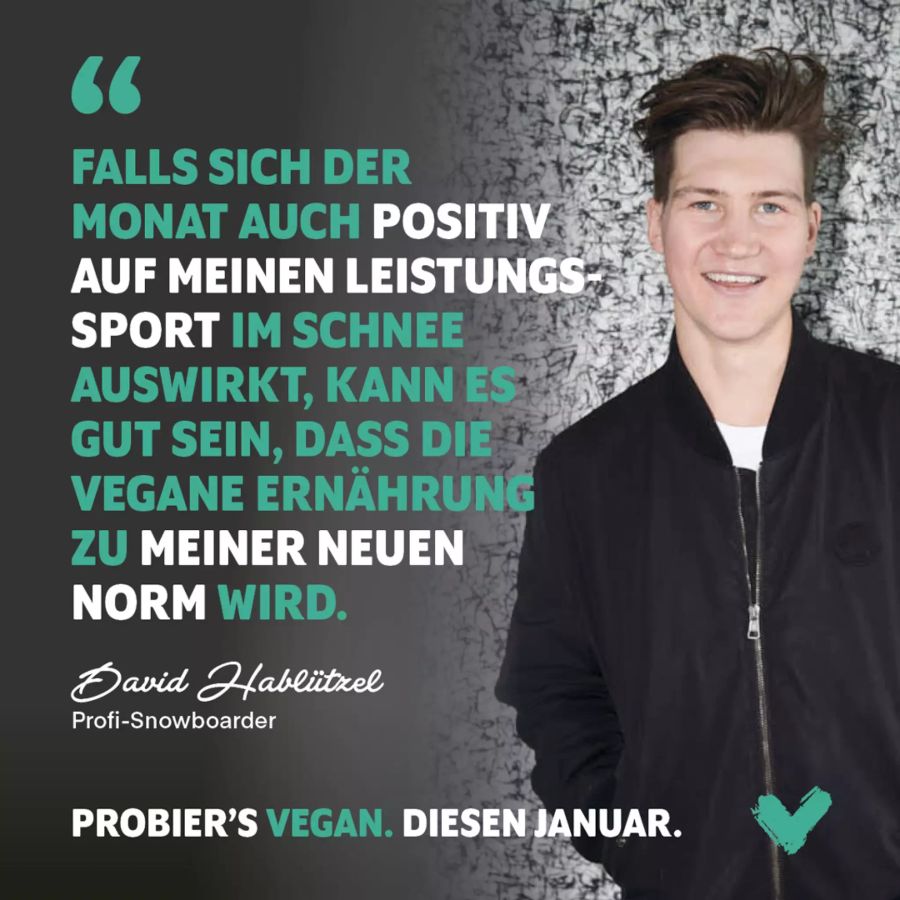 David Hablützel für Veganuary