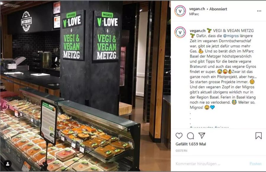 Vegane Gesellschaft Migros