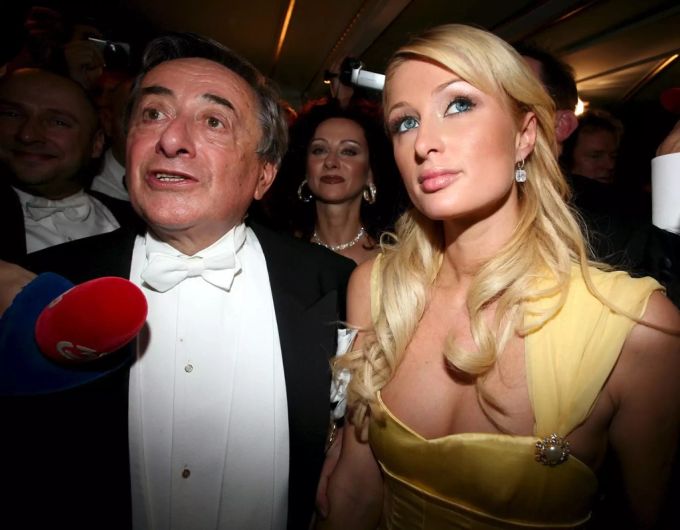 «Mörtel» und Paris Hilton am Opernball 2007. richard lugner
