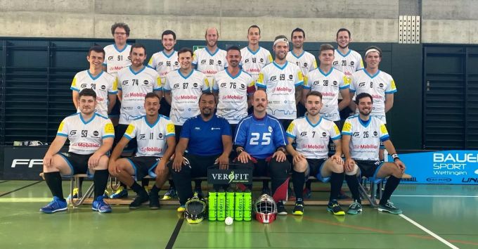 Das Herren-Team des UHC Lenzburg. Dachverein Aargau United