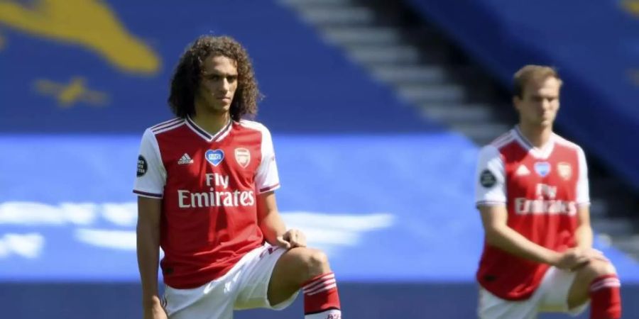 Matteo Guendouzi (l) kam beim FC Arsenal zuletzt nicht mehr zum Zug. Foto: Mike Hewitt/Pool Getty/AP/dpa