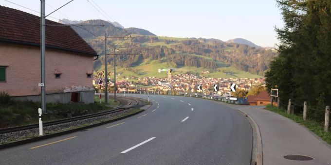 Unfallstelle bei der Aebisegg.