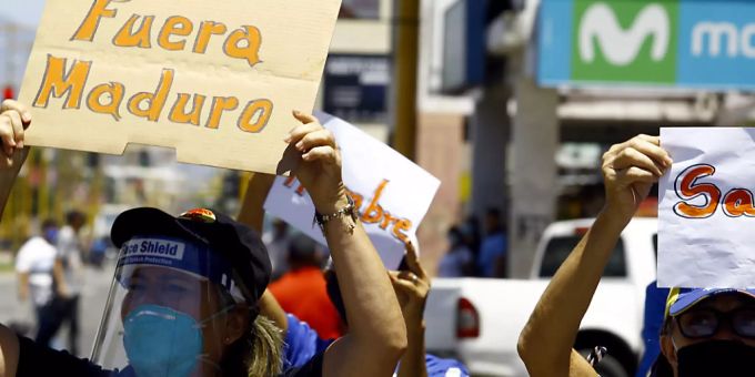 Krisen-Staat - Proteste gegen Versorgungsengpässe in Venezuela