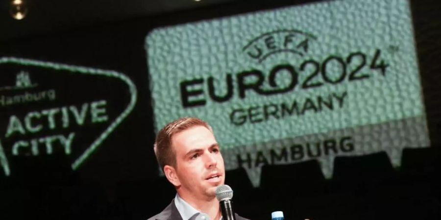 Hofft auf einen deutschen EM-Sieg 2024: Ex-Weltmeister Philipp Lahm. Foto: Christian Charisius/dpa