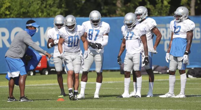Die Detroit Lions im Training vor der neuen Saison der NFL. Lions Football NFL