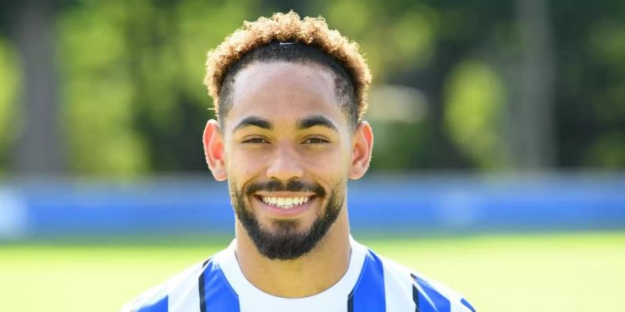 Soll nicht abgegeben werden: Matheus Cunha von Hertha BSC. Foto: Soeren Stache/dpa-Zentralbild/dpa