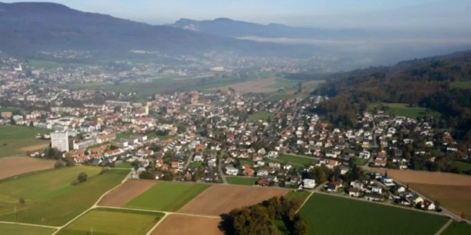 Das Dorf Kappel SO aus der Luft. kappel