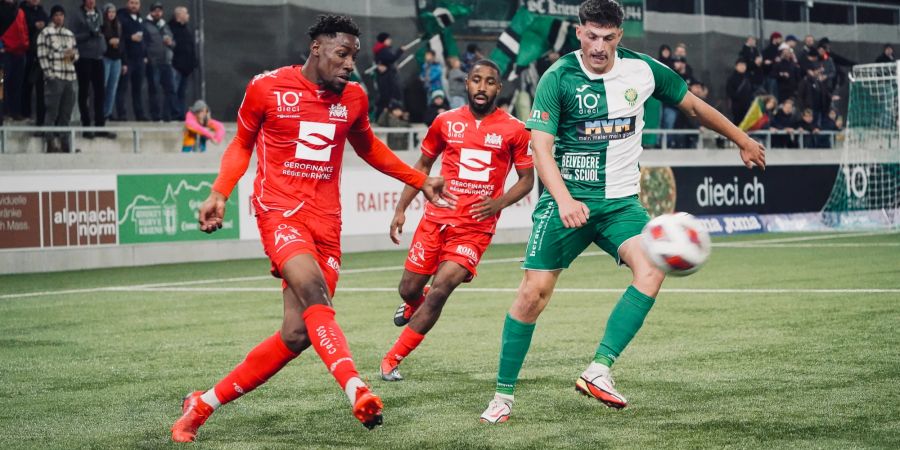 SC Kriens-Stürmer Mark Marleku im Spiel gegen Stade Lausanne-Ouchy. - Kriens