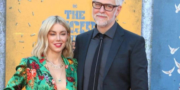 Glückliches Paar: Jennifer Holland und James Gunn. Glückliches Paar: Jennifer Holland und James Gunn.