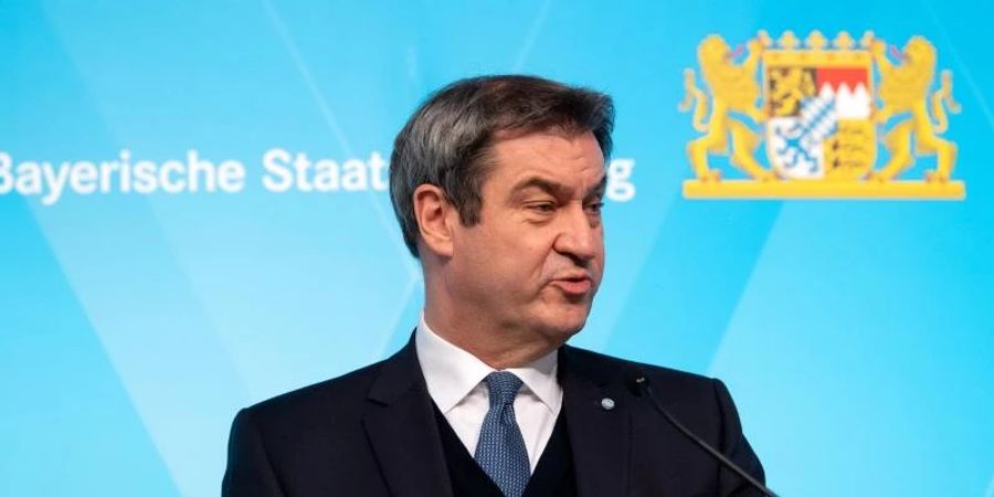 Nur ein knappes Drittel gab an, mit Markus Söders Arbeit zufrieden zu sein. Foto: Sven Hoppe/dpa
