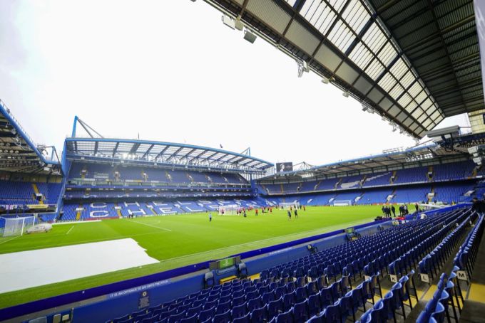 Die Stamford Bridge, Heimstätte des FC Chelsea. FC Chelsea