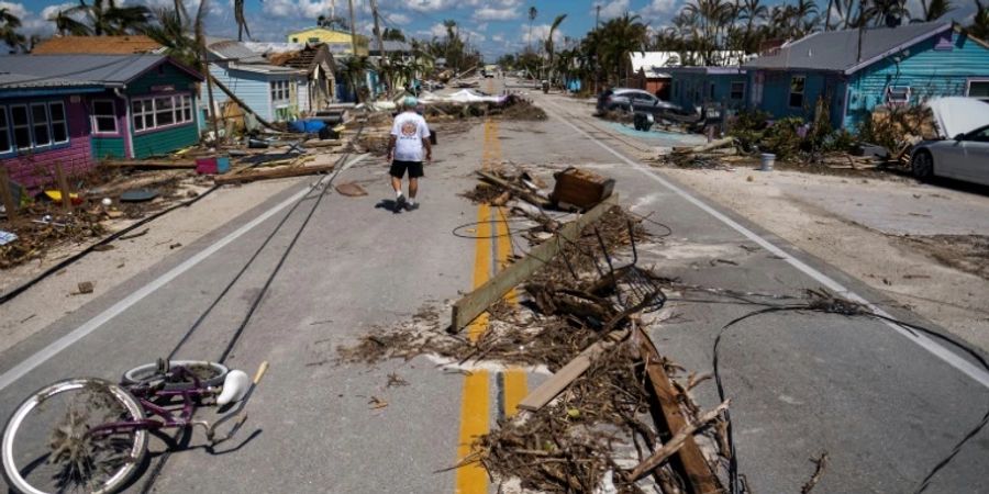 Zerstörungen durch Hurrikan «Ian» am 1. Oktober in Florida.