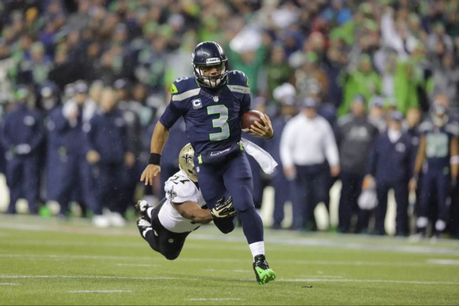 Russell Wilson ist seit 2012 Quarterback bei den Seattle Seahawks.