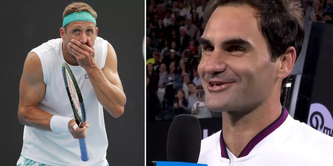 Roger Federer trifft in der nächsten Runde auf Tennys Sandgren. Roger Federer Melbourne