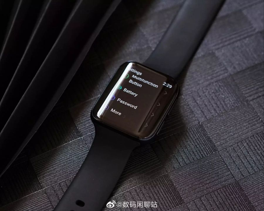 Oppo Smartwatch Schwarz Fläche