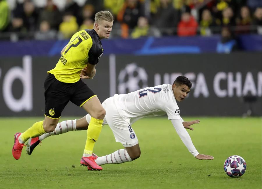 90 Minuten lang voller Einsatz für den BVB – so glänzt Erling Haaland gegen Paris Saint-Germain.