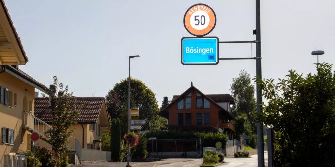 Ortsschild - Bösingen Ortsschild - Bösingen