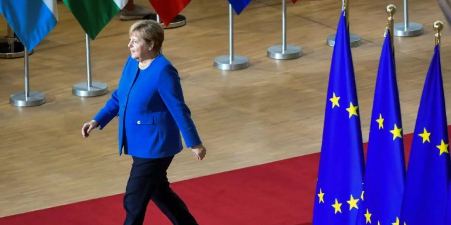 Angela Merkel bei ihrer Ankunft zum EU-Gipfel