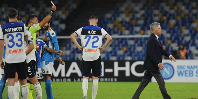 2:2 gegen Atalanta - Aufregung bei Napoli nach Rot gegen Ancelotti