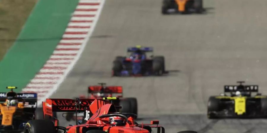 Charles Leclerc wurde im Ferrari in Austin Fünfter. Foto: Eric Gay/AP/dpa