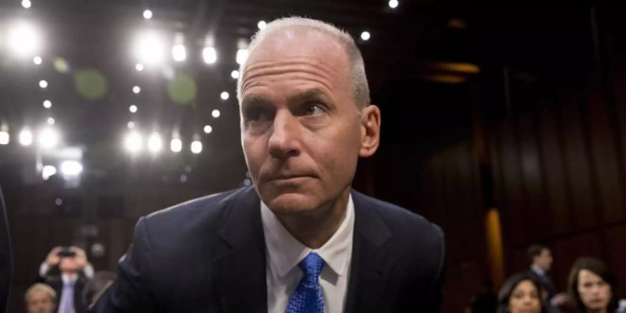 Boeing-Chef Dennis Muilenburg zieht die Konsequenzen aus dem Debakel mit der Boeing 737 Max. Foto: Andrew Harnik/AP/dpa