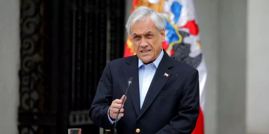 Piñera bei einer Ansprache am 26. Oktober