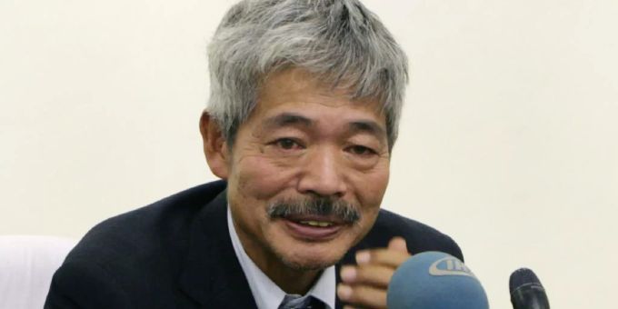 Tetsu Nakamura, Chef der NGO Peace Japan Medical Services (PMS), spricht bei einer Veranstaltung. (Archivbild) Afghanistan