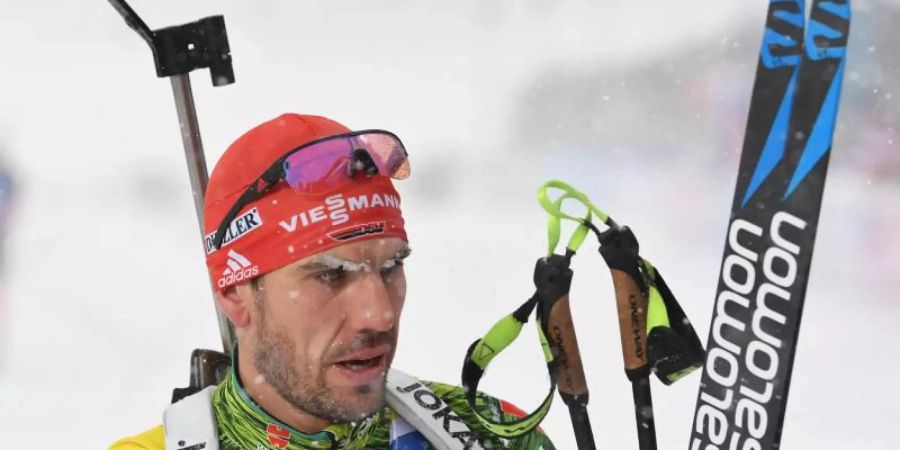 Biathlet Arnd Peiffer macht sich viele Gedanken um die Klimafrage. Foto: Sven Hoppe/dpa