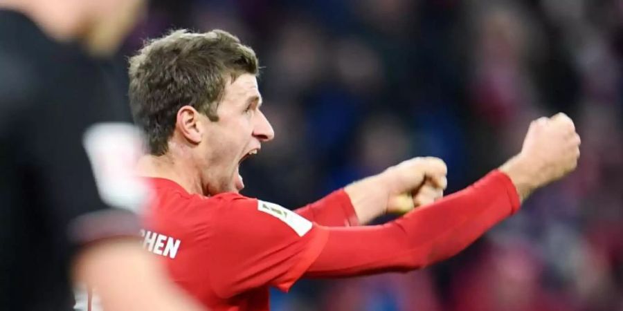 Erstmals verlor Bayern München ein Spiel in dem Thomas Müller ein Tor geschossen hat. Foto: Tobias Hase/dpa