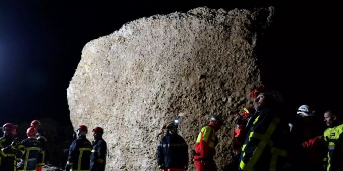 In Südfrankreich - Häuser bei spektakulärem Felssturz zerstört