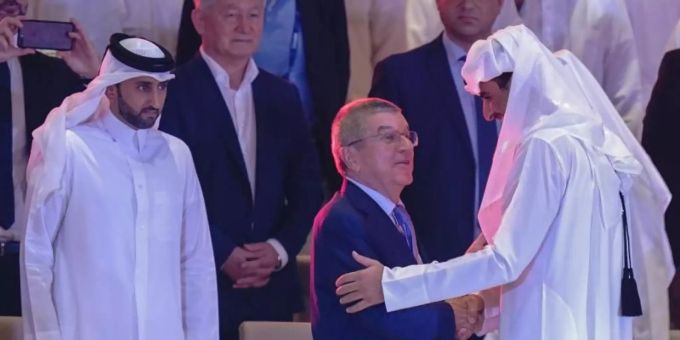 Doha - Skurrile Eröffnungsfeier der Leichtathletik-WM in Doha